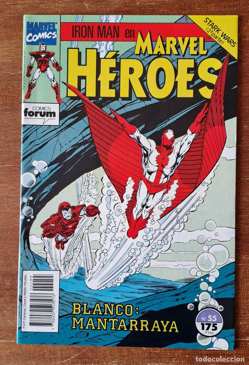 C&oacute;mics: MARVEL HEROES N&ordm; 54 A 62 FORUM IRON MAN, EXCALIBUR, DARKHAWK - Foto 3