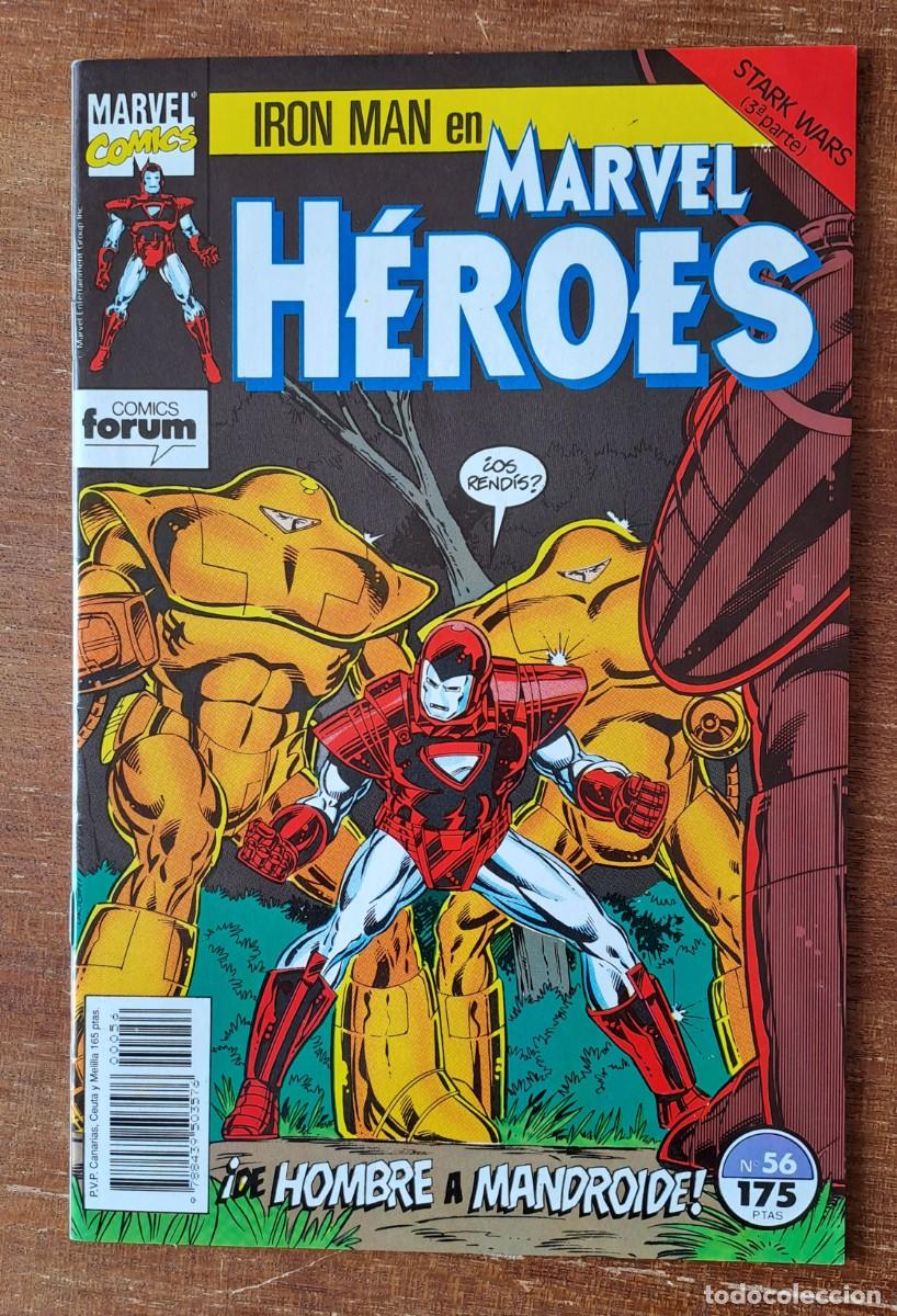C&oacute;mics: MARVEL HEROES N&ordm; 54 A 62 FORUM IRON MAN, EXCALIBUR, DARKHAWK - Foto 5