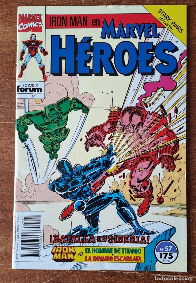 C&oacute;mics: MARVEL HEROES N&ordm; 54 A 62 FORUM IRON MAN, EXCALIBUR, DARKHAWK - Foto 7