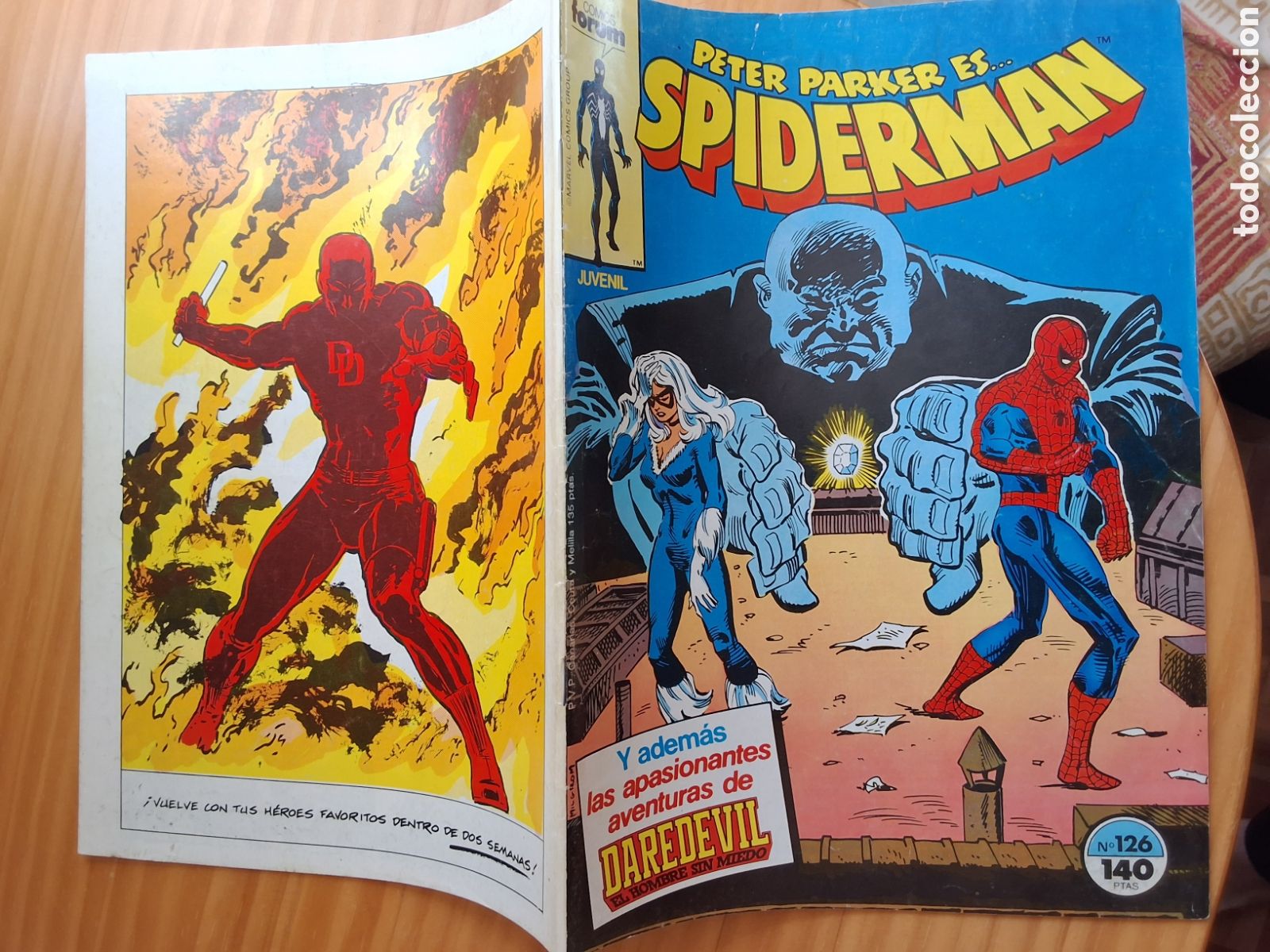 C&oacute;mics: Spiderman forum grapa numero 126 y daredevil - Foto 1