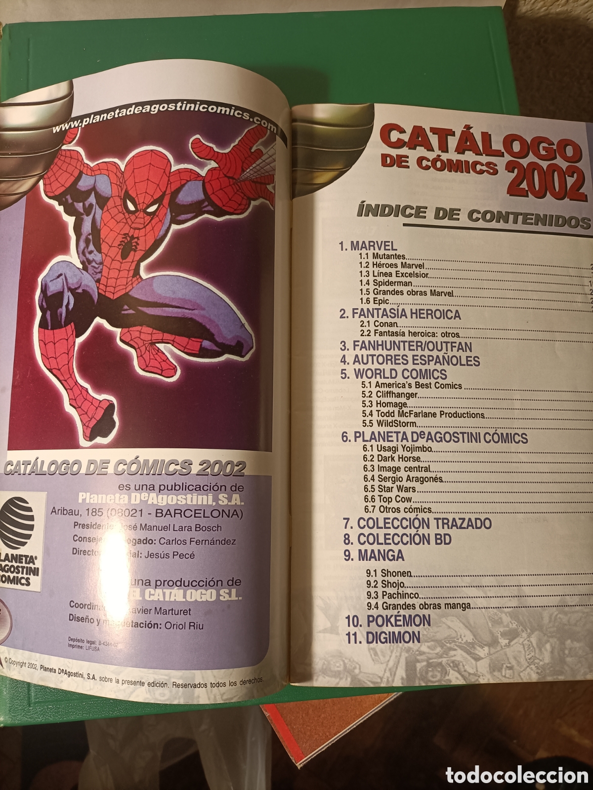 C&oacute;mics: CAT&Aacute;LOGO DE COMICS 2002. PLANETA. - Foto 4