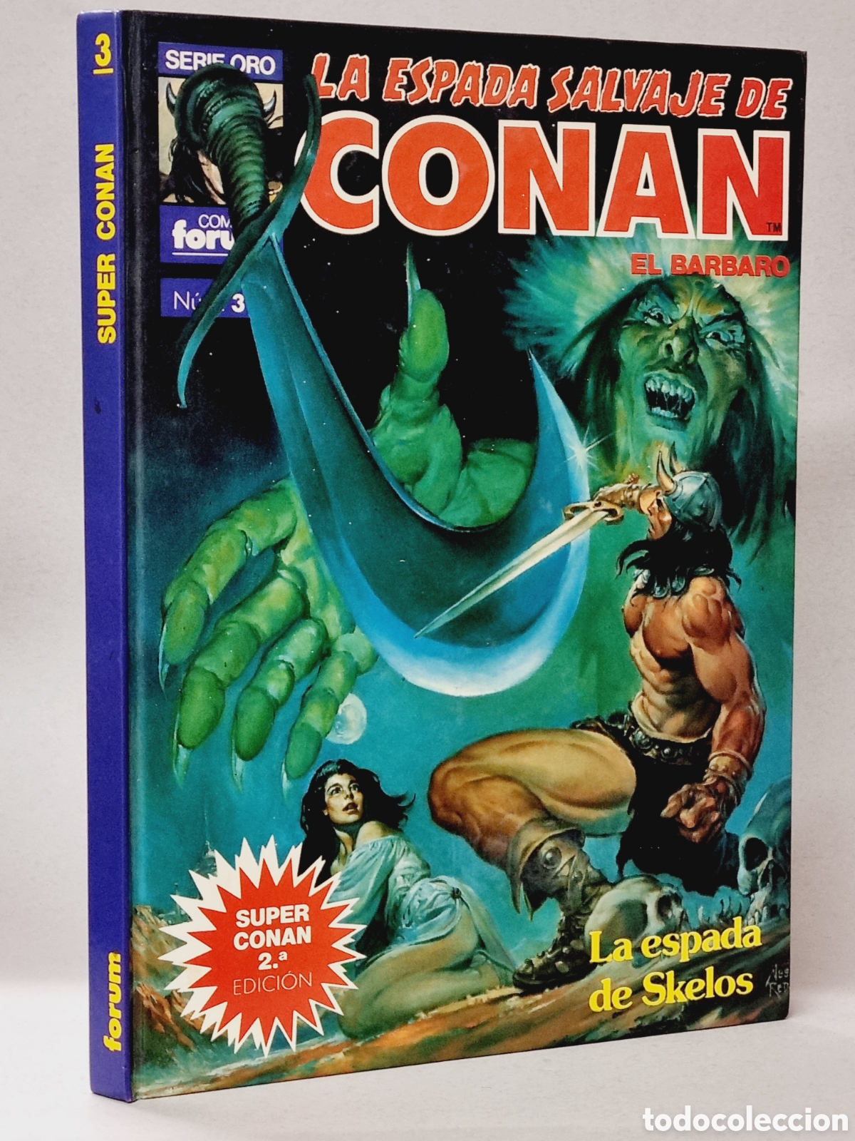 C&oacute;mics: EXCELENTE ESTADO SUPER CONAN 3 LA ESPADA DE SKELOS SEGUNDA COMICS FORUM - Foto 1