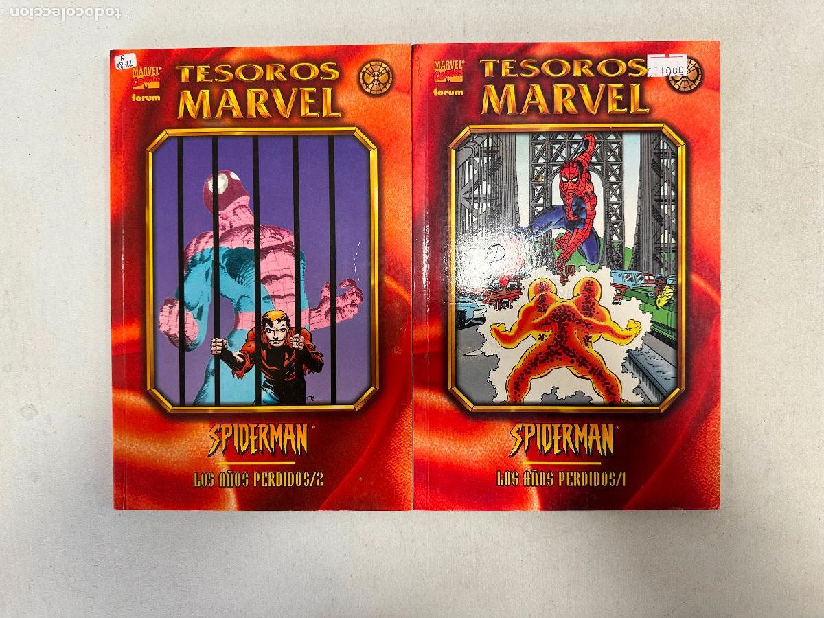 C&oacute;mics: SPIDER-MAN, LOS A&Ntilde;OS PERDIDOS. 2 TOMOS TESOROS MARVEL COMIC FORUM. - Foto 1