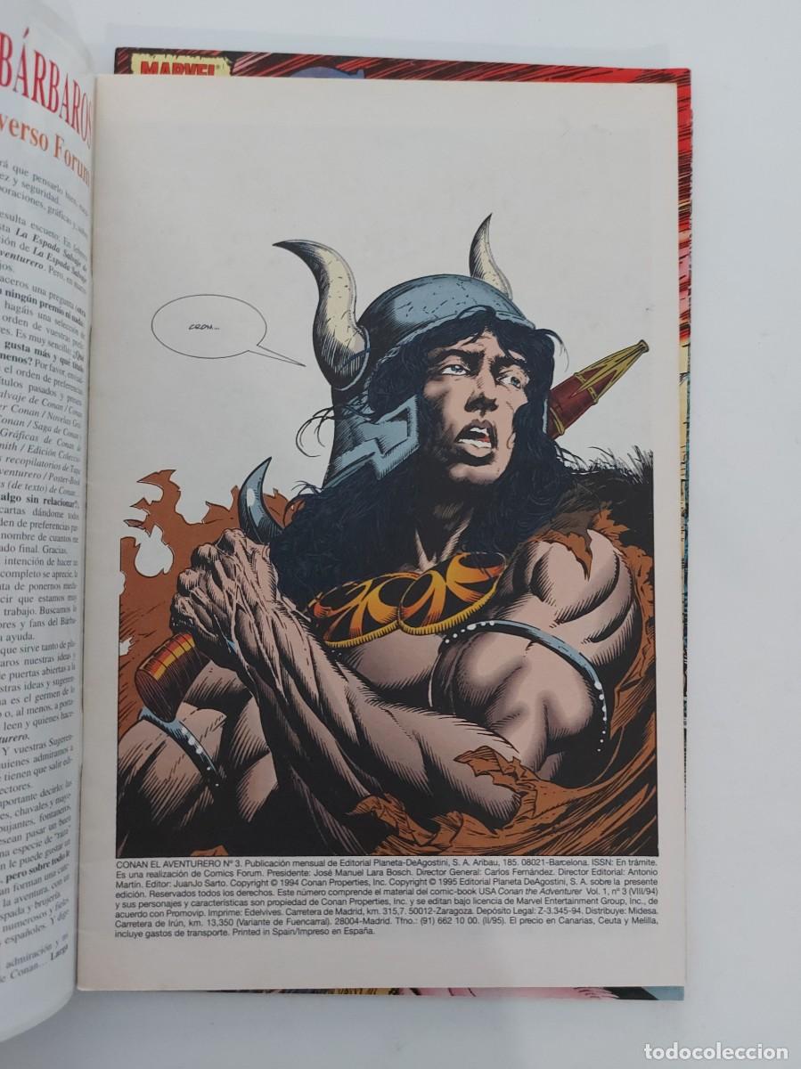 C&oacute;mics: LOTE CONAN EL AVENTURERO. 3 EJEMPLARES (DE 14). GRAPA. FORUM. MARVEL. 1995. - Foto 5