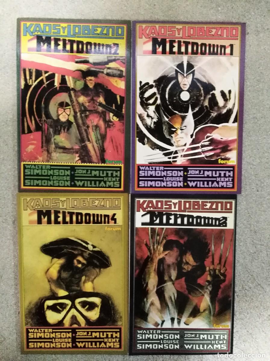 C&oacute;mics: Kaos y Lobezno.Meltdown.Coleccion Completa de 4 Tomos.Marvel.Forum - Foto 1