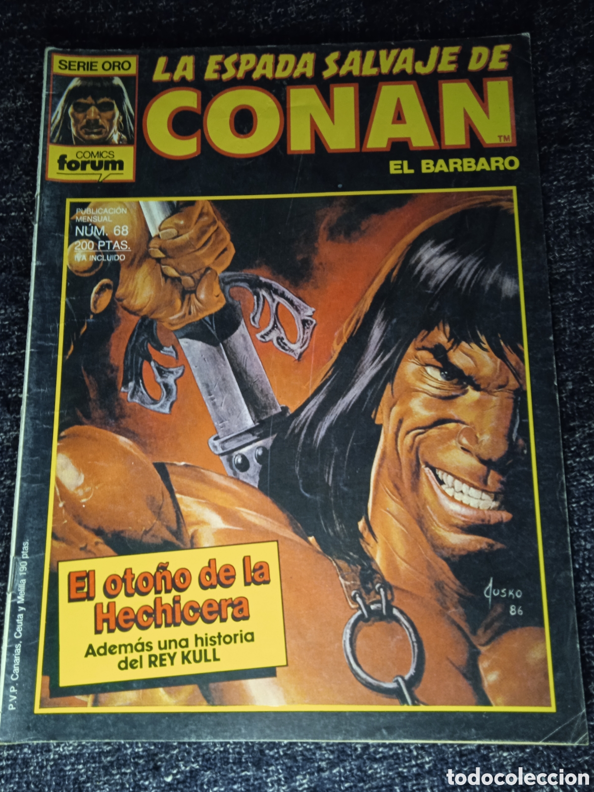 C&oacute;mics: LA ESPADA SALVAJE DE CONAN N&ordm; 68 - 1&ordf; - PRIMERA EDICION - Foto 1