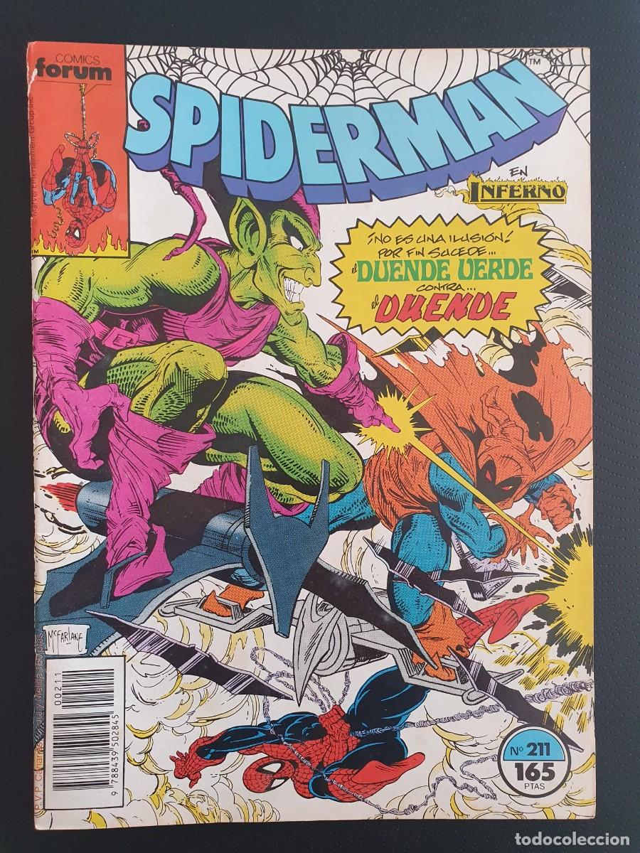 C&oacute;mics: SPIDERMAN N&ordm; 211 COMICS FORUM JULIO 1990 INFERNO MCFARLANE - Foto 1