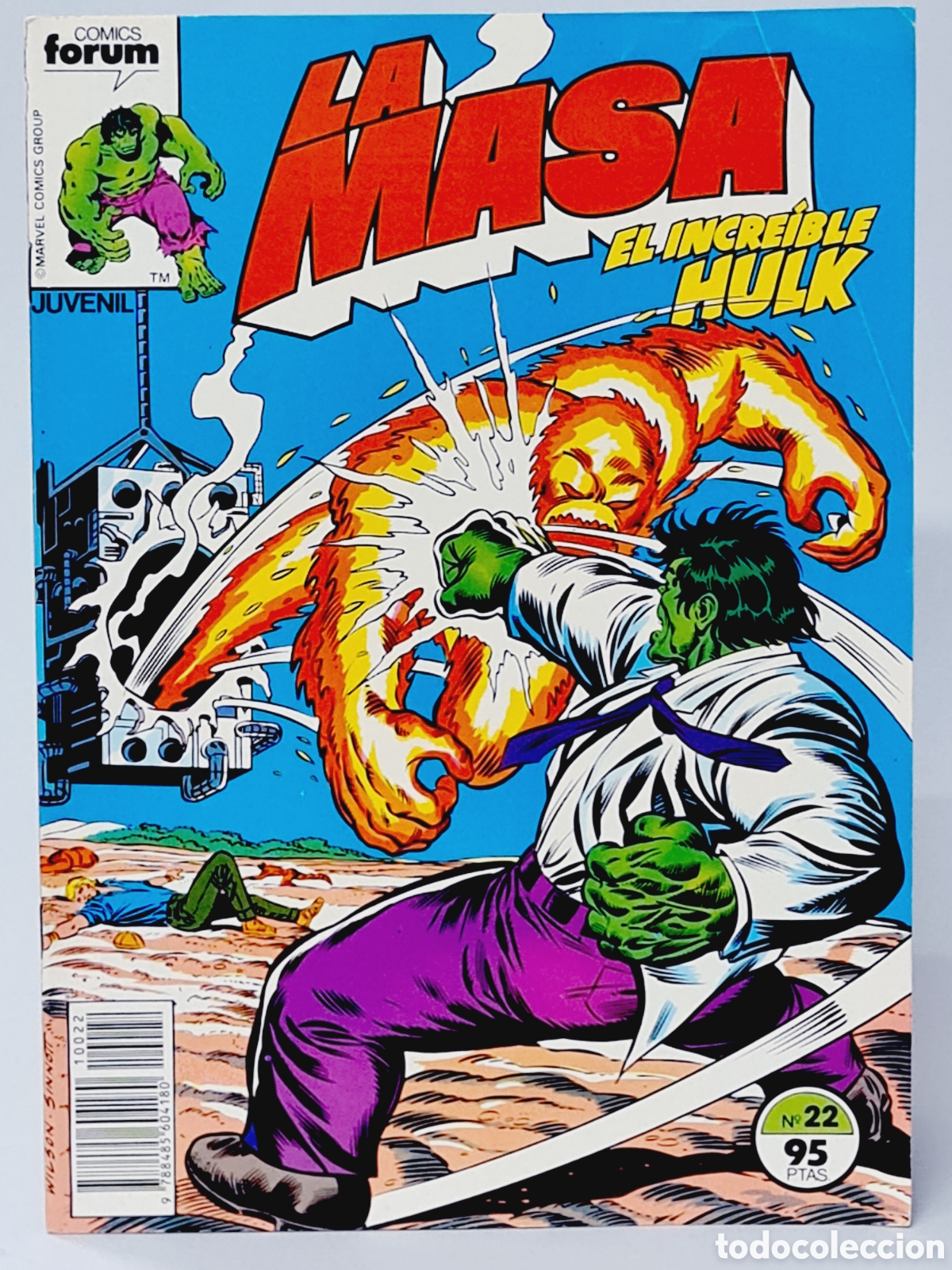 C&oacute;mics: MUY BUEN ESTADO LA MASA 22 COMICS FORUM EL INCRE&Iacute;BLE HULK MARVEL - Foto 1