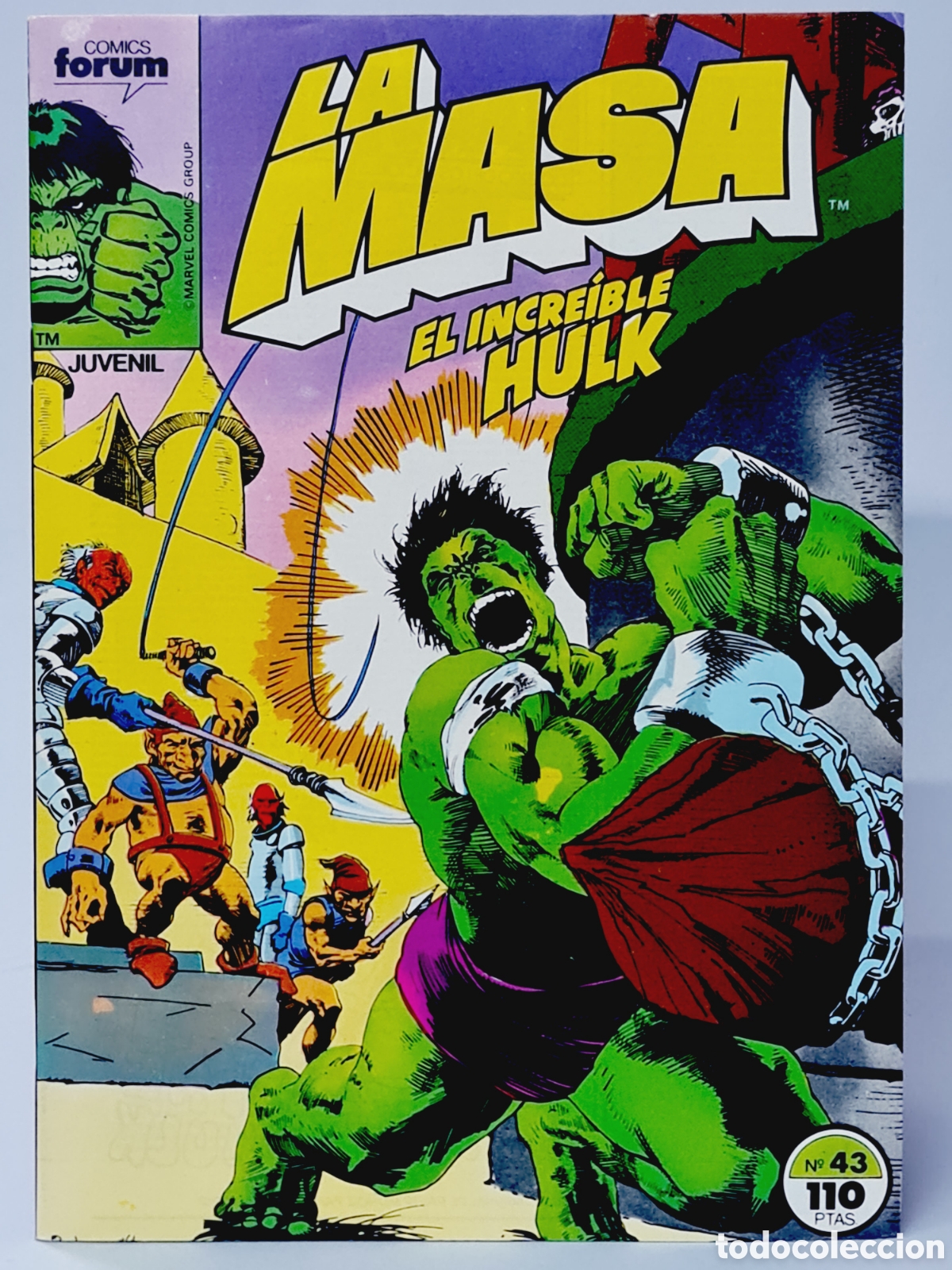 C&oacute;mics: LA MASA 43 COMICS FORUM EL INCRE&Iacute;BLE HULK MARVEL CASI EXCELENTE ESTADO - Foto 1