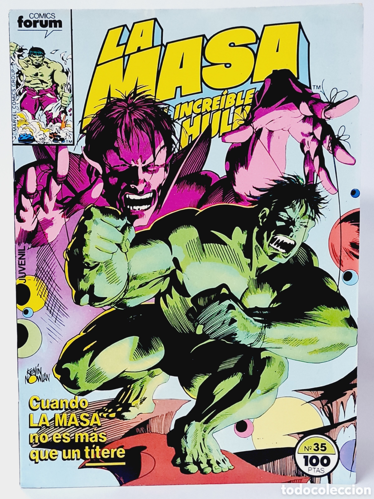 C&oacute;mics: EXCELENTE LA MASA 35 COMICS FORUM EL INCRE&Iacute;BLE HULK MARVEL - Foto 1