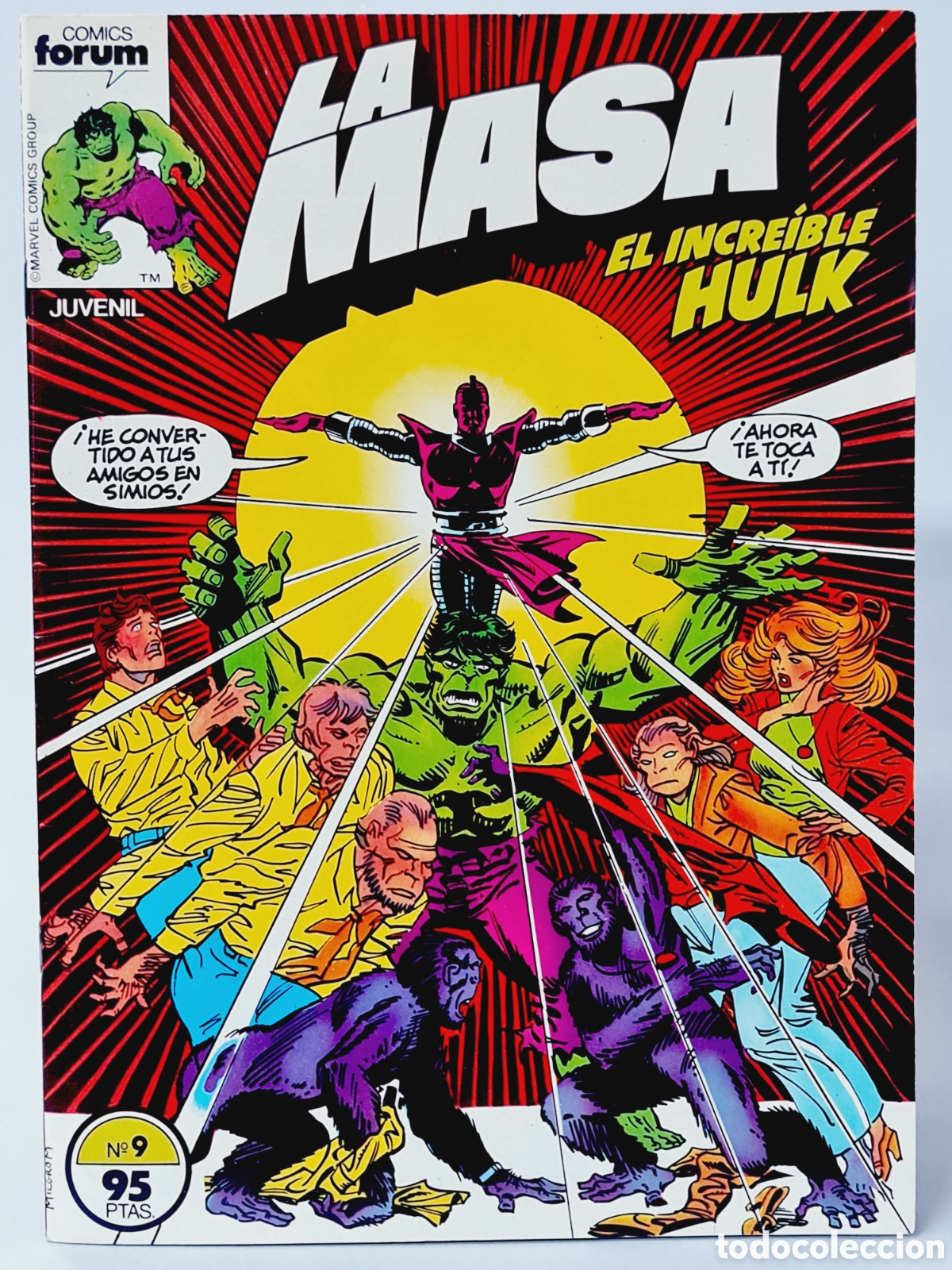 C&oacute;mics: EXCELENTE LA MASA 9 COMICS FORUM EL INCRE&Iacute;BLE HULK MARVEL - Foto 1
