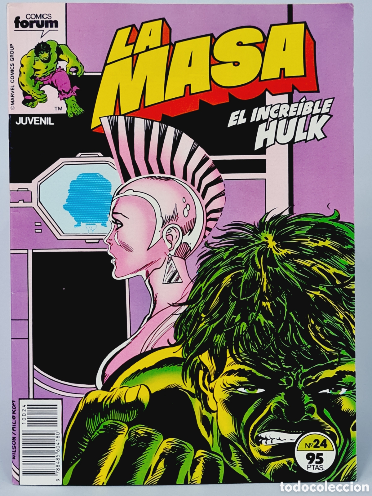 C&oacute;mics: EXCELENTE COMIC LA MASA 24 COMICS FORUM EL INCRE&Iacute;BLE HULK MARVEL - Foto 1