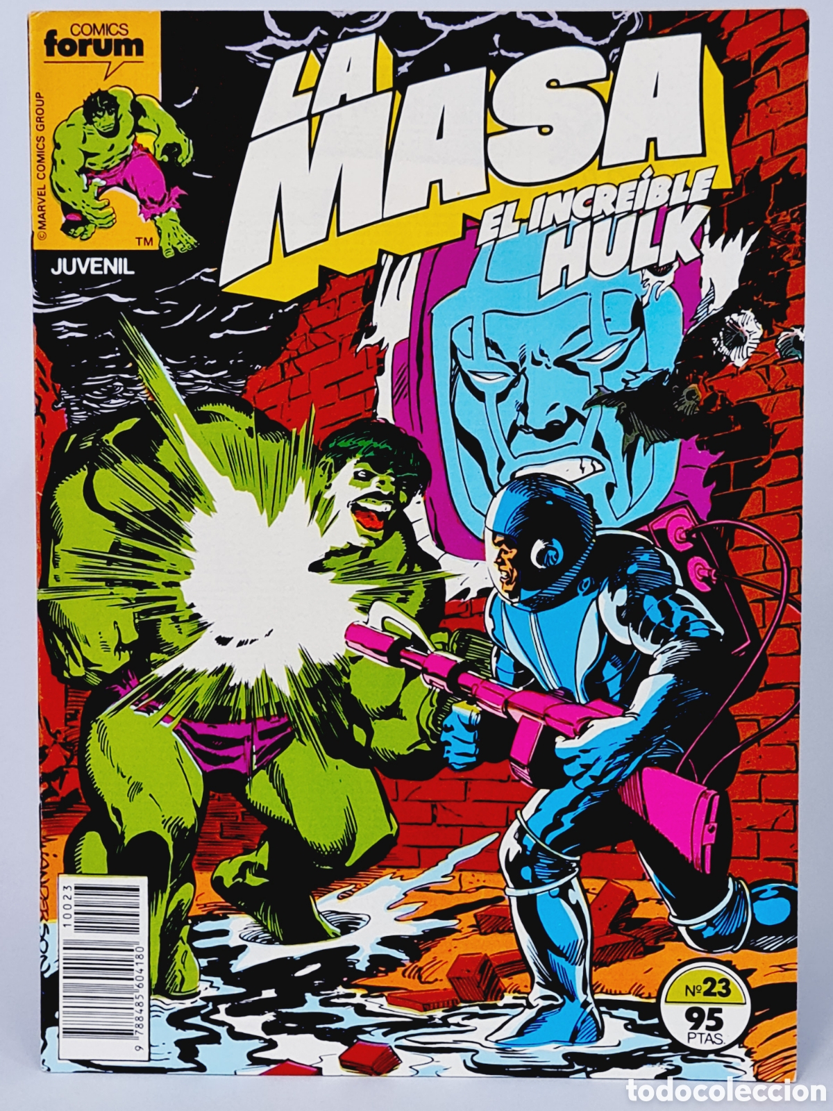 C&oacute;mics: EXCELENTE COMIC LA MASA 23 COMICS FORUM EL INCRE&Iacute;BLE HULK MARVEL - Foto 1