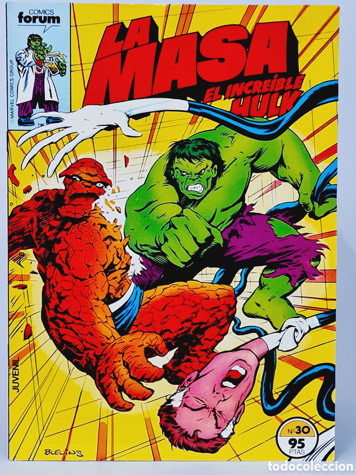 C&oacute;mics: DE KIOSCO COMIC LA MASA 30 COMICS FORUM EL INCRE&Iacute;BLE HULK MARVEL - Foto 1