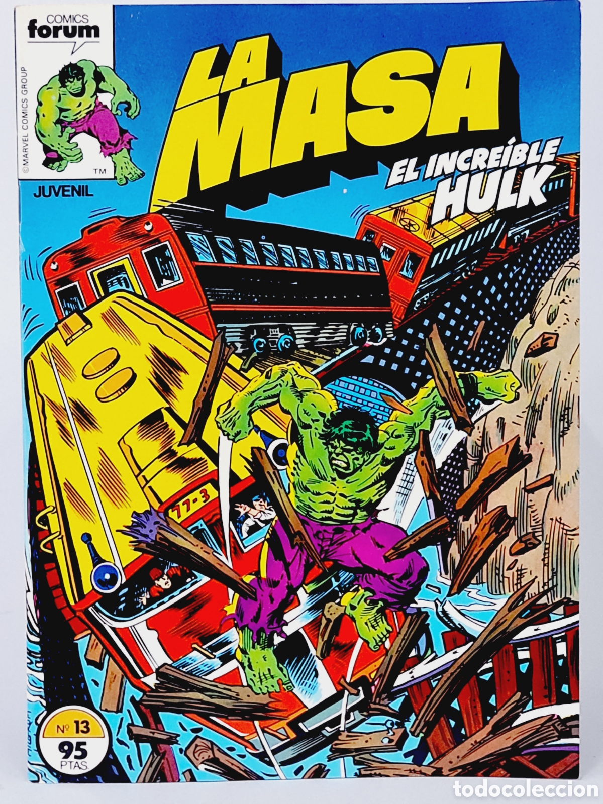 C&oacute;mics: DE KIOSCO COMIC LA MASA 13 COMICS FORUM EL INCRE&Iacute;BLE HULK MARVEL - Foto 1