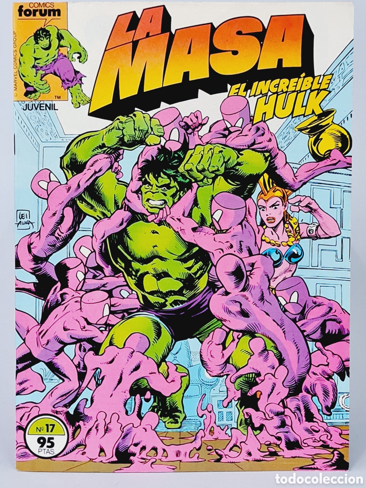 C&oacute;mics: DE KIOSCO COMIC LA MASA 17 COMICS FORUM EL INCRE&Iacute;BLE HULK MARVEL - Foto 1