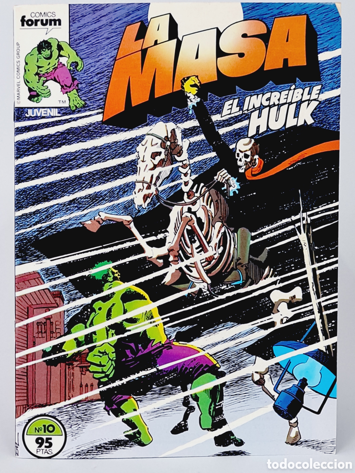 C&oacute;mics: DE KIOSCO COMIC LA MASA 10 COMICS FORUM EL INCRE&Iacute;BLE HULK MARVEL - Foto 1