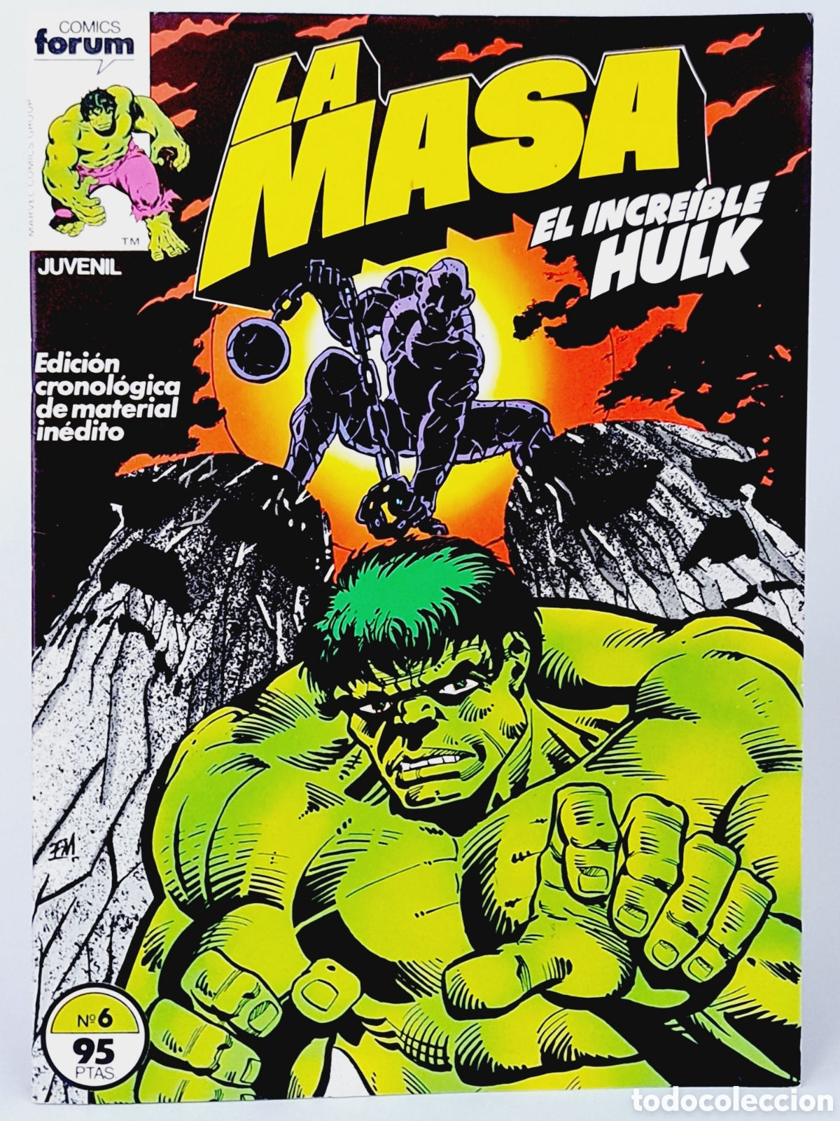 C&oacute;mics: DE KIOSCO COMIC LA MASA 6 COMICS FORUM EL INCRE&Iacute;BLE HULK MARVEL - Foto 1