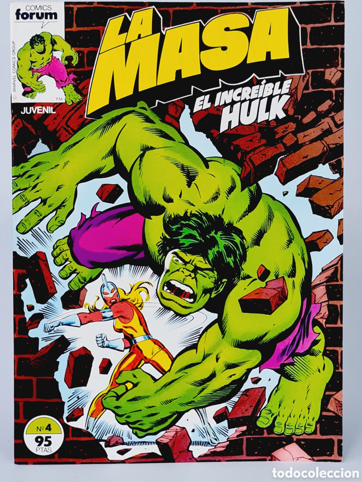 C&oacute;mics: DE KIOSCO COMIC LA MASA 4 COMICS FORUM EL INCRE&Iacute;BLE HULK MARVEL - Foto 1