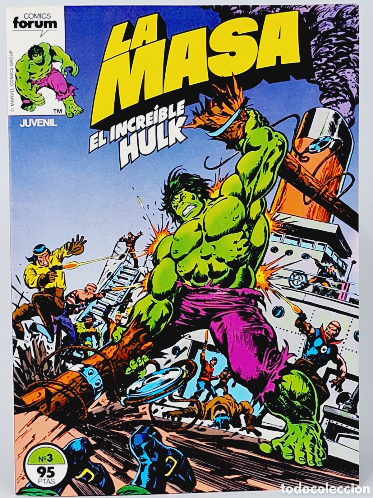 C&oacute;mics: DE KIOSCO COMIC LA MASA 3 COMICS FORUM EL INCRE&Iacute;BLE HULK MARVEL - Foto 1