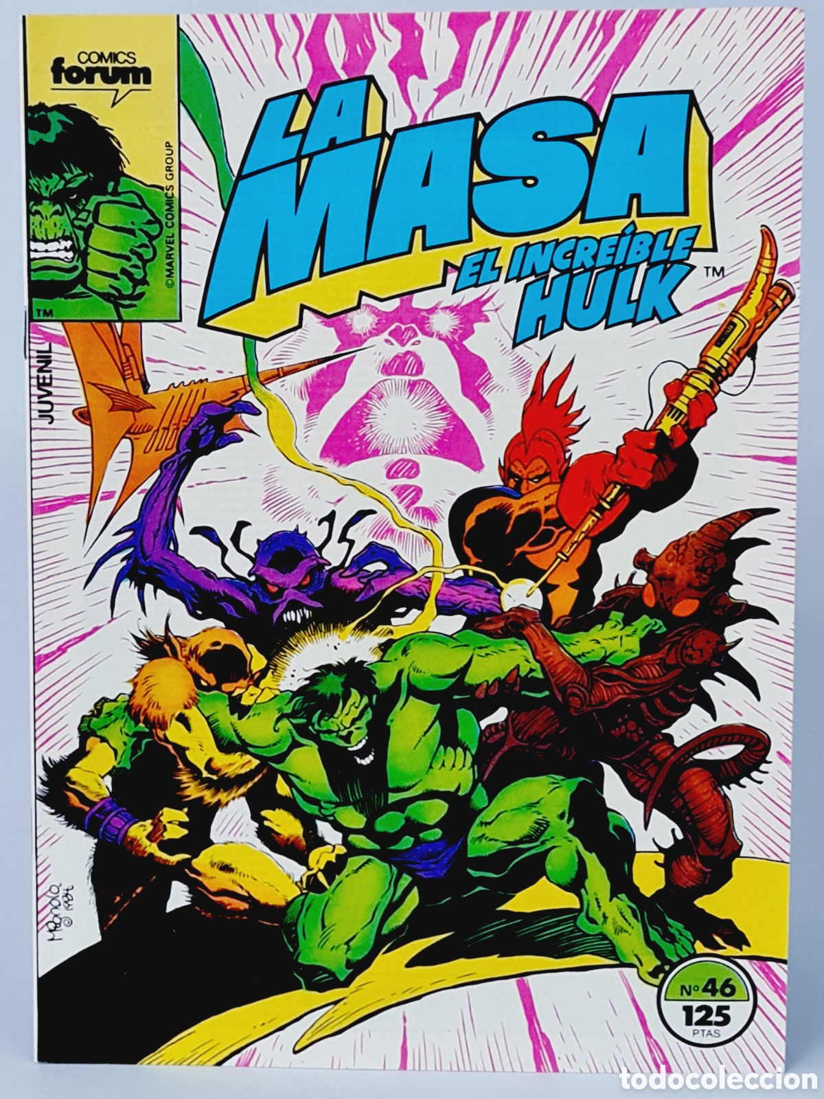 C&oacute;mics: DE KIOSCO COMIC LA MASA 46 COMICS FORUM EL INCRE&Iacute;BLE HULK MARVEL - Foto 1