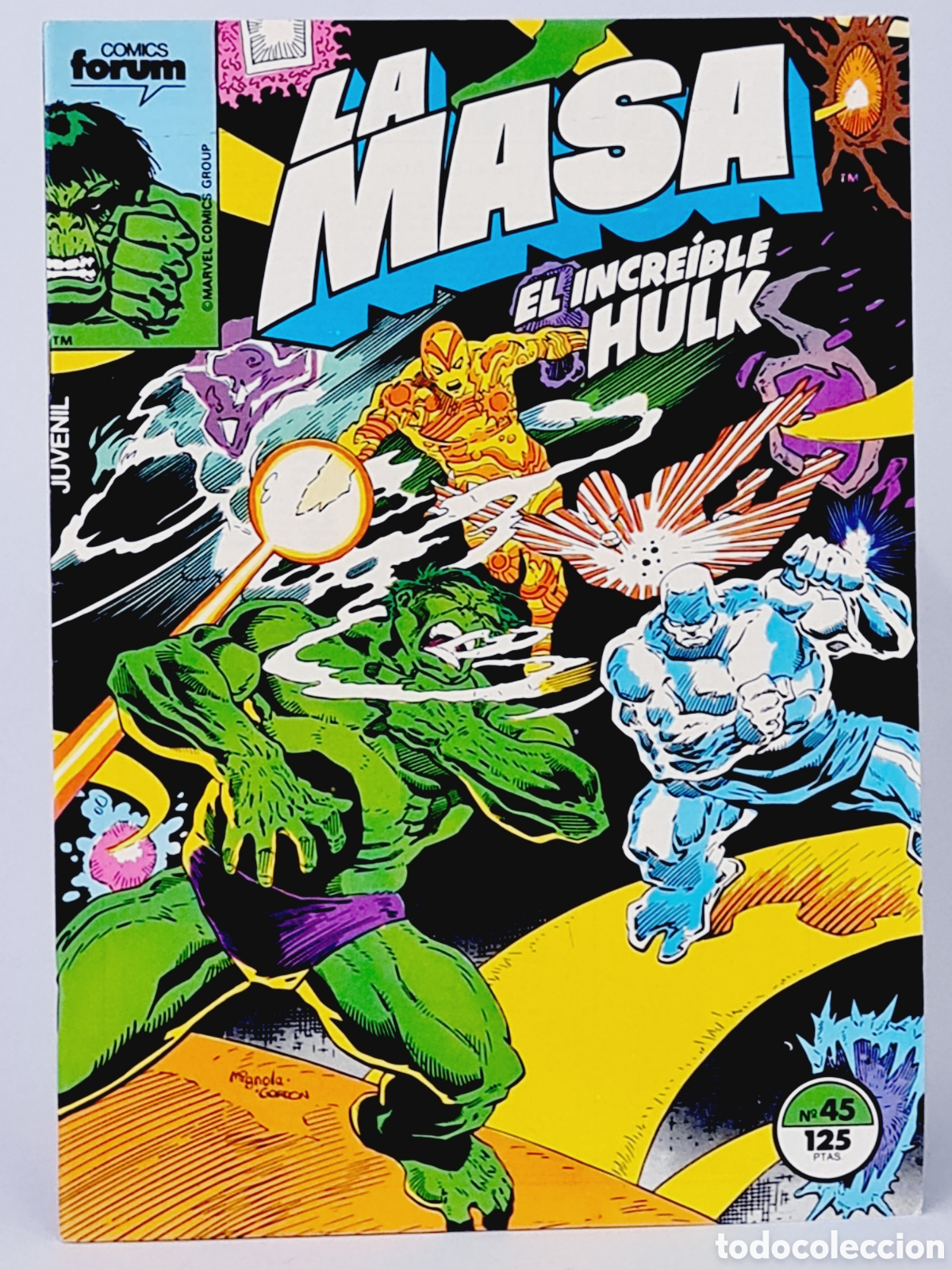 C&oacute;mics: DE KIOSCO COMIC LA MASA 45 COMICS FORUM EL INCRE&Iacute;BLE HULK MARVEL - Foto 1