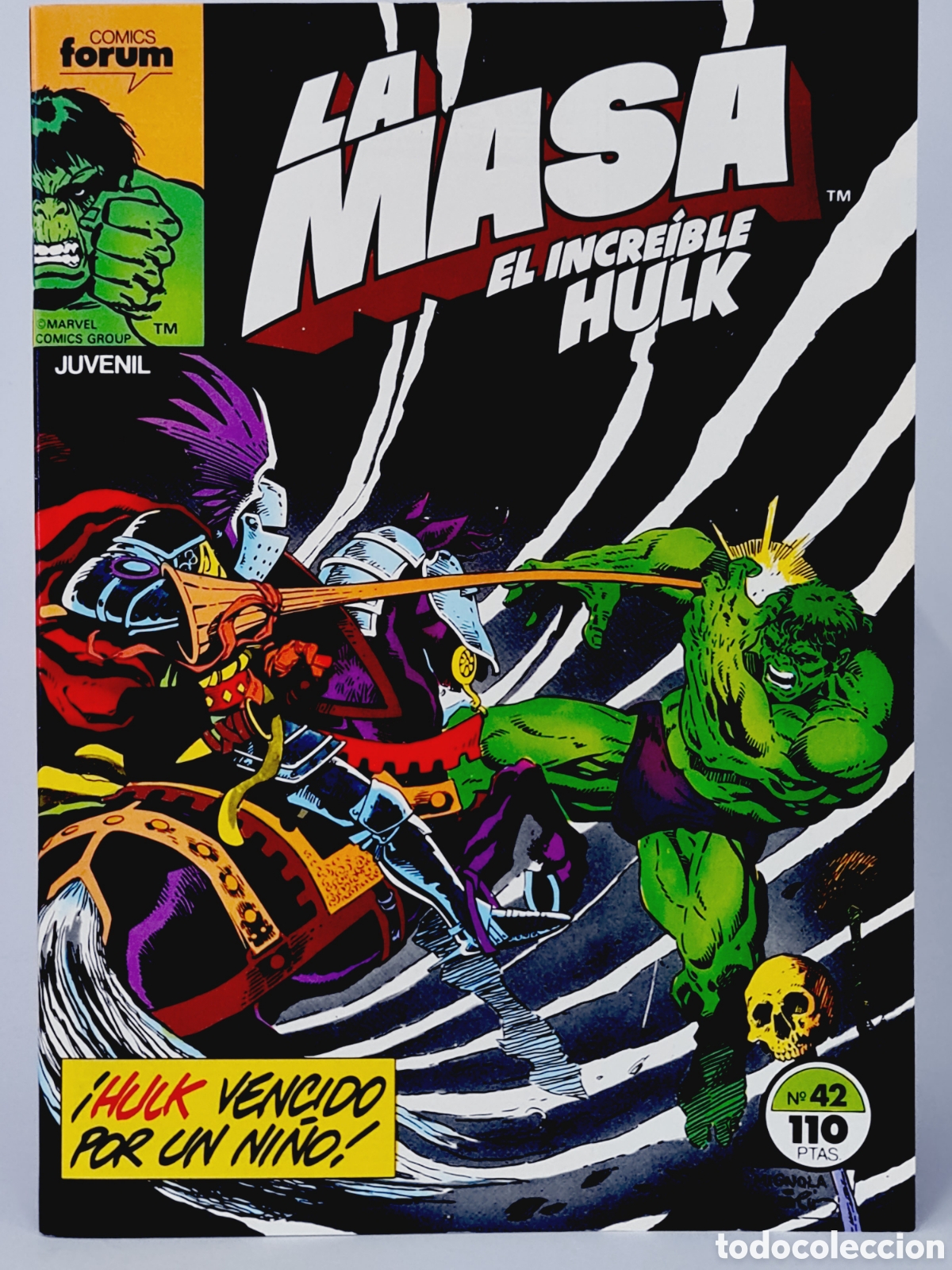 C&oacute;mics: DE KIOSCO COMIC LA MASA 42 COMICS FORUM EL INCRE&Iacute;BLE HULK MARVEL - Foto 1
