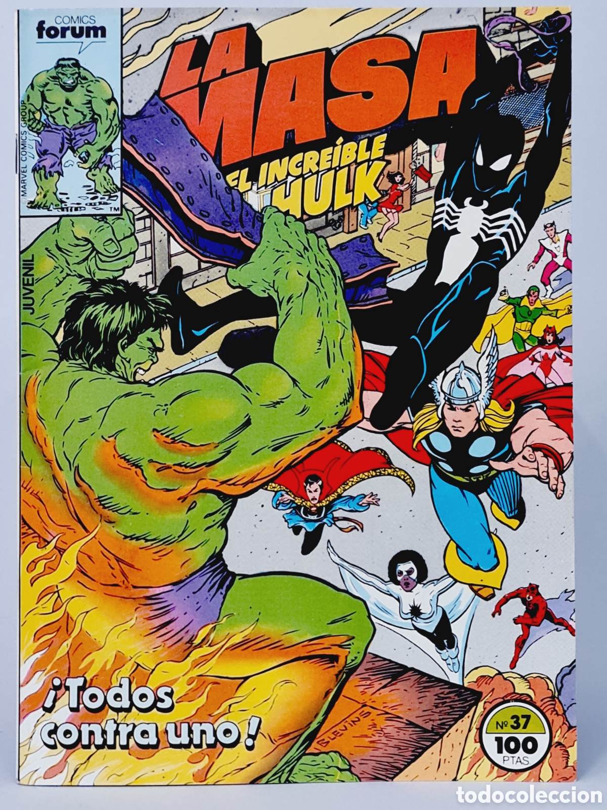 C&oacute;mics: DE KIOSCO COMIC LA MASA 37 COMICS FORUM EL INCRE&Iacute;BLE HULK MARVEL - Foto 1