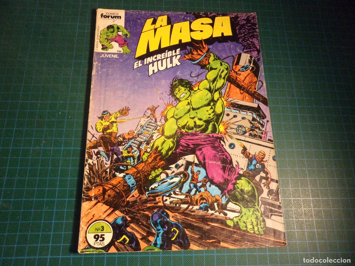 C&oacute;mics: La Masa. El increible Hulk. N&ordm; 3. Forum. Con se&ntilde;ales de uso. (Ref. D-02) - Foto 1