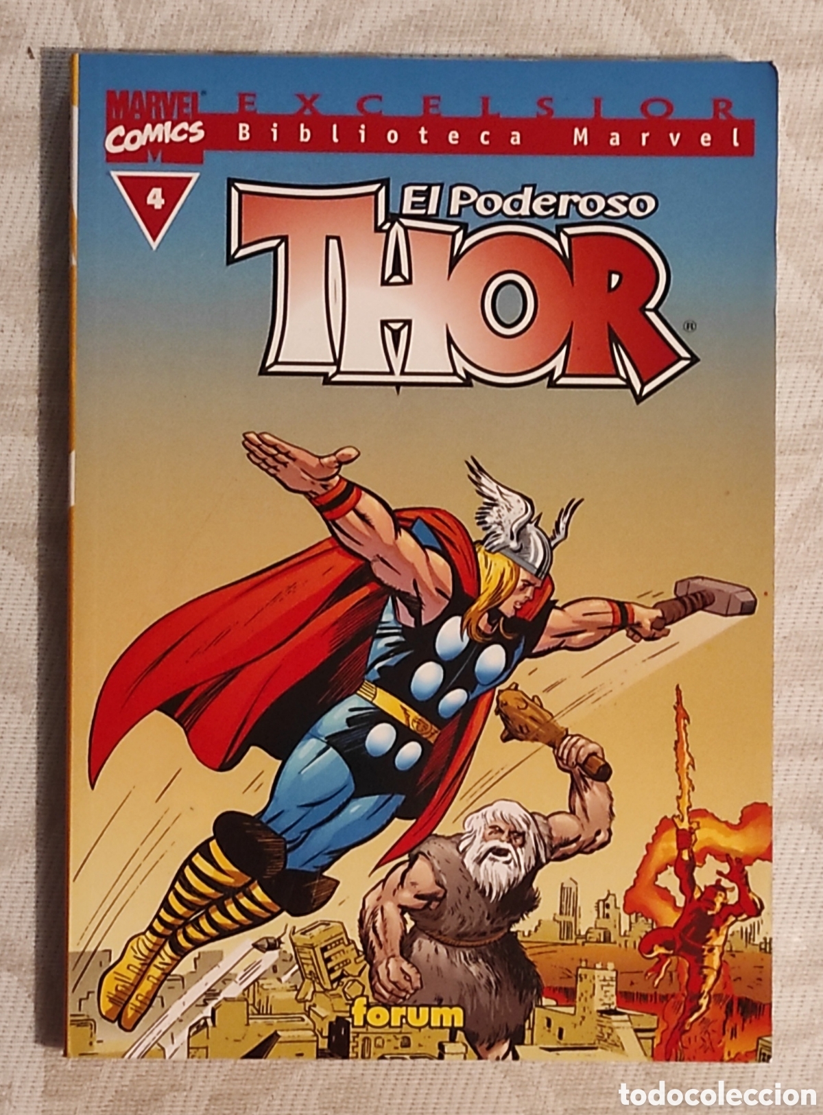 C&oacute;mics: C&Oacute;MIC EL PODEROSO THOR - BIBLIOTECA MARVEL N&ordm; 4 - ED F&Oacute;RUM - 2001 - Foto 1