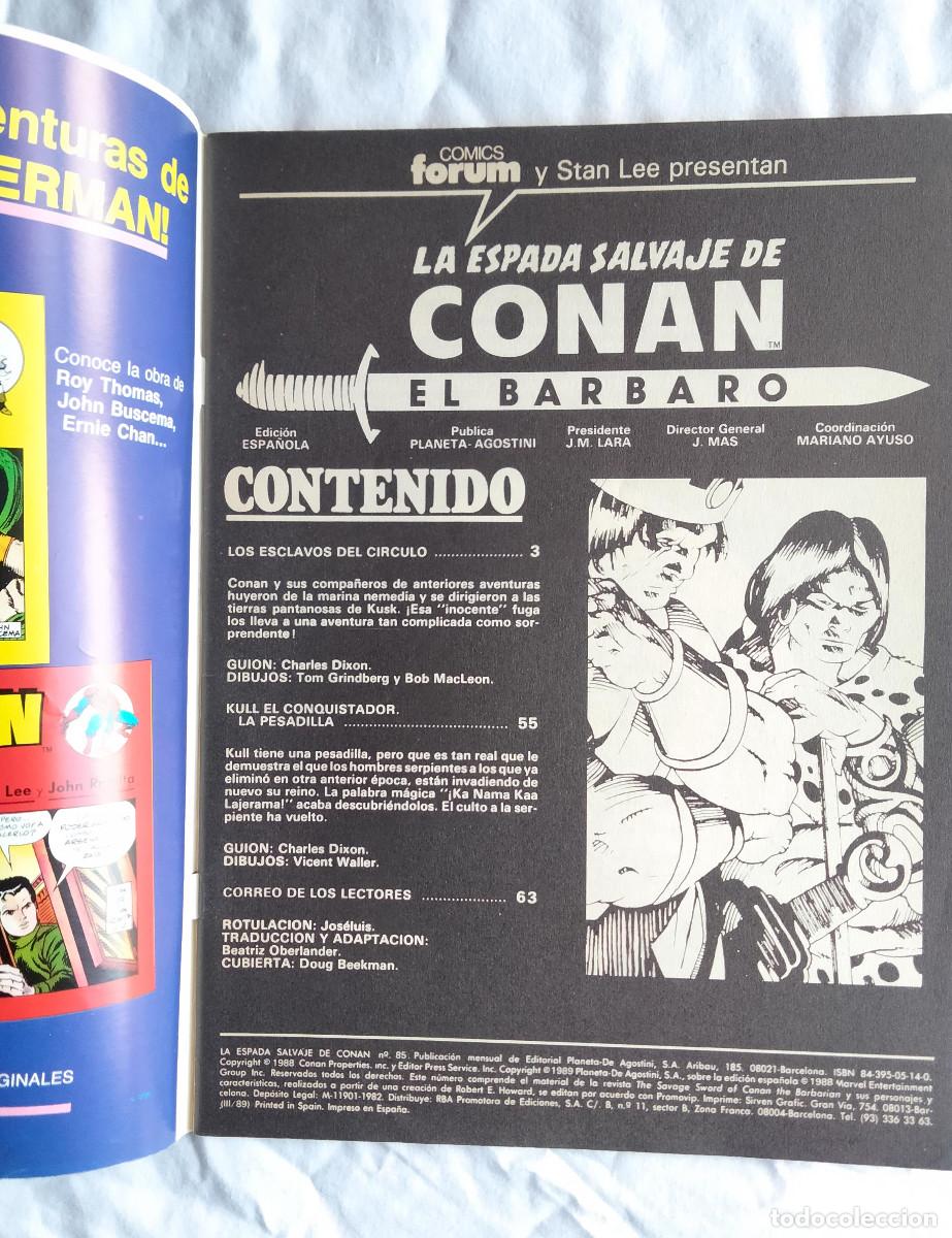 C&oacute;mics: La espada salvaje de Conan , Serie oro 85 - Ed Forum - Foto 2