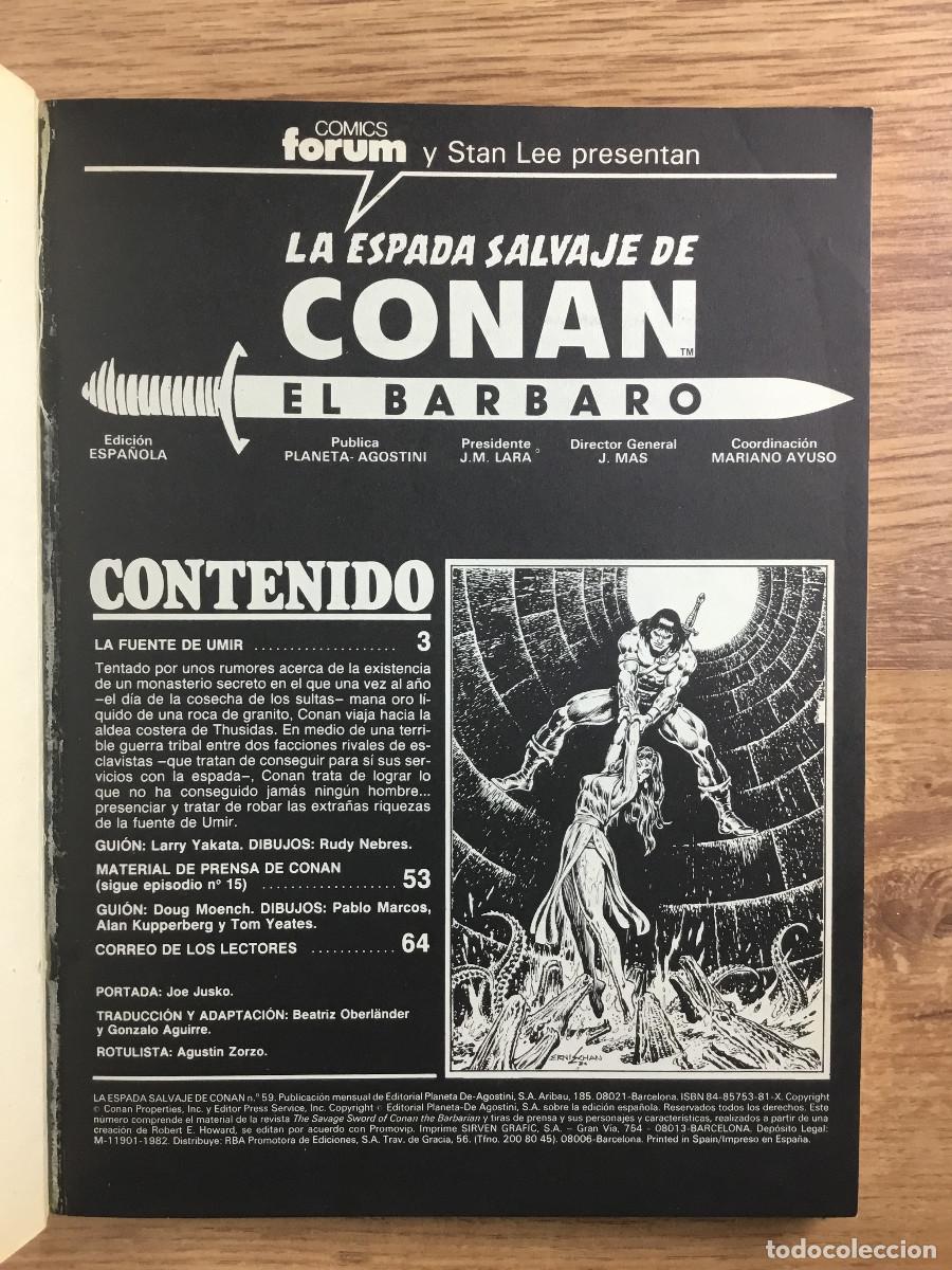 C&oacute;mics: LA ESPADA SALVAJE DE CONAN - RETAPADO 3 N&Uacute;MEROS - Foto 2