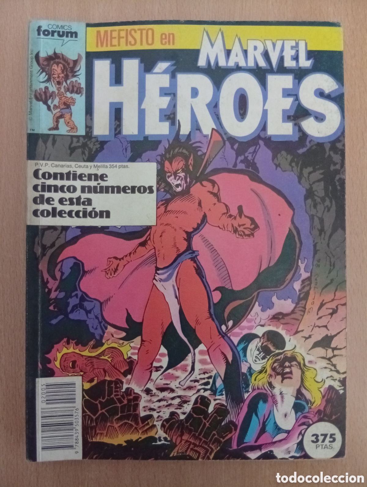 C&oacute;mics: MEFISTO EN MARVEL H&Eacute;ROES. N&ordm; 26-27-28-29-30 - Foto 1