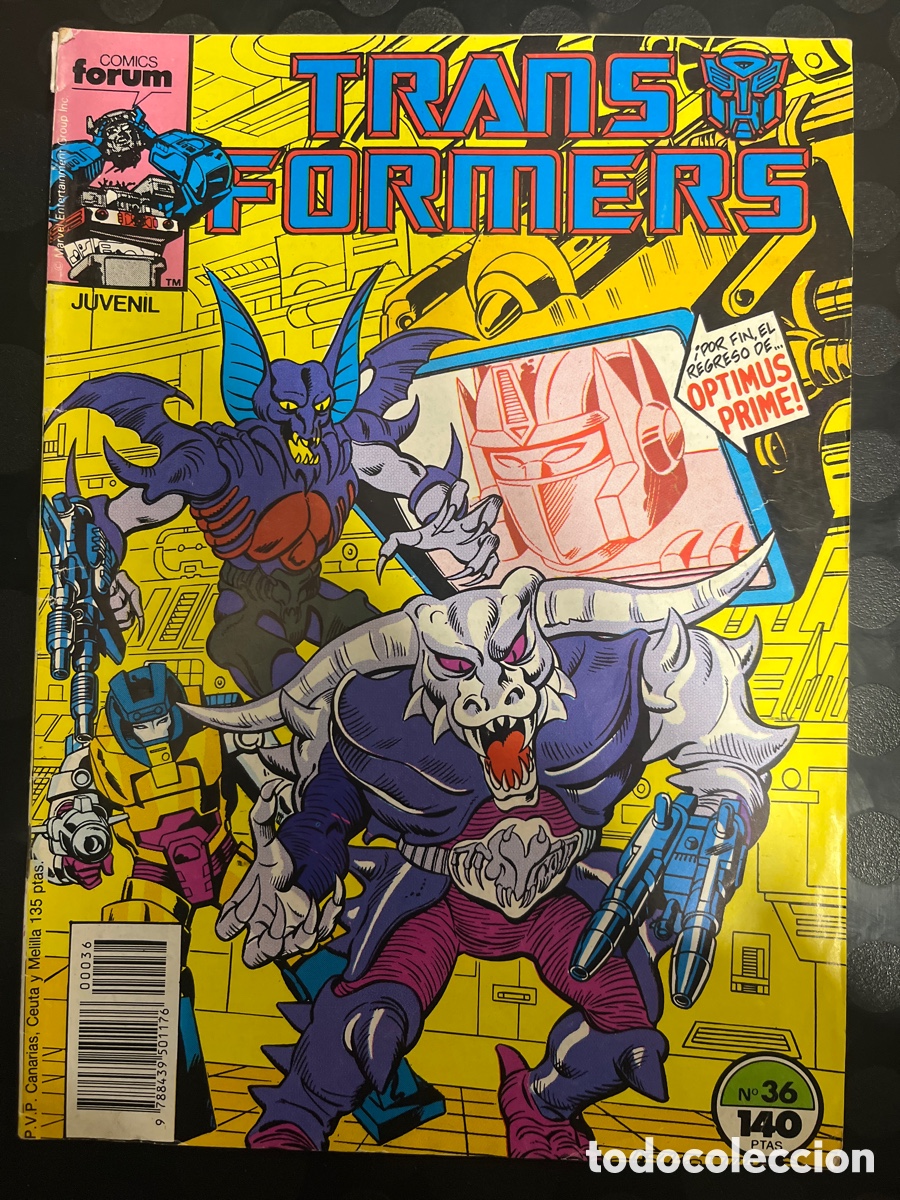 C&oacute;mics: TRANSFORMERS N.36 Y ROM EL CABALLERO DEL ESPACIO ( 1985/1992 ) - Foto 1