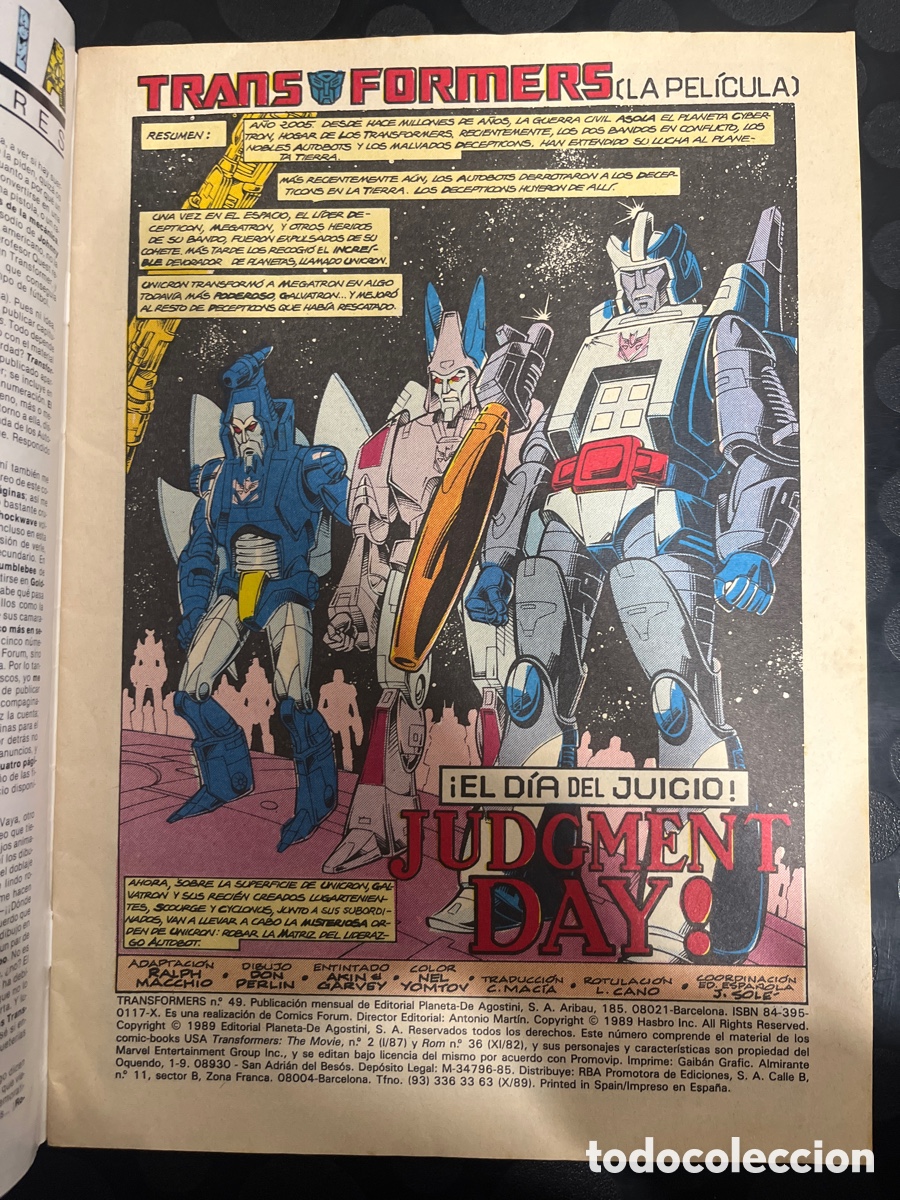 C&oacute;mics: TRANSFORMERS N.49 Y ROM EL CABALLERO DEL ESPACIO ( 1985/1992 ) - Foto 3