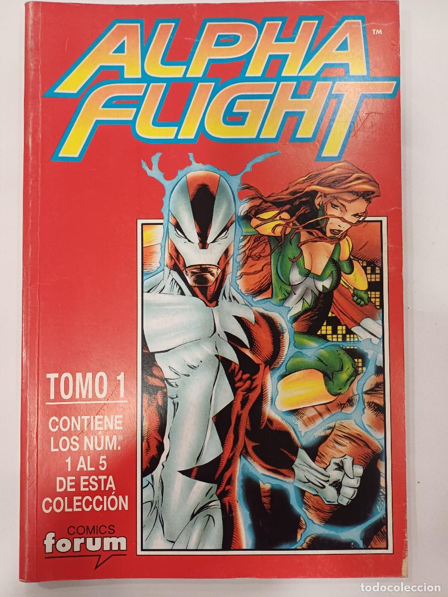 C&oacute;mics: ALPHA FLIGHT/VOL.2 COMPLETA/20 NUMEROS EN 4 TOMOS FORUM. - Foto 2