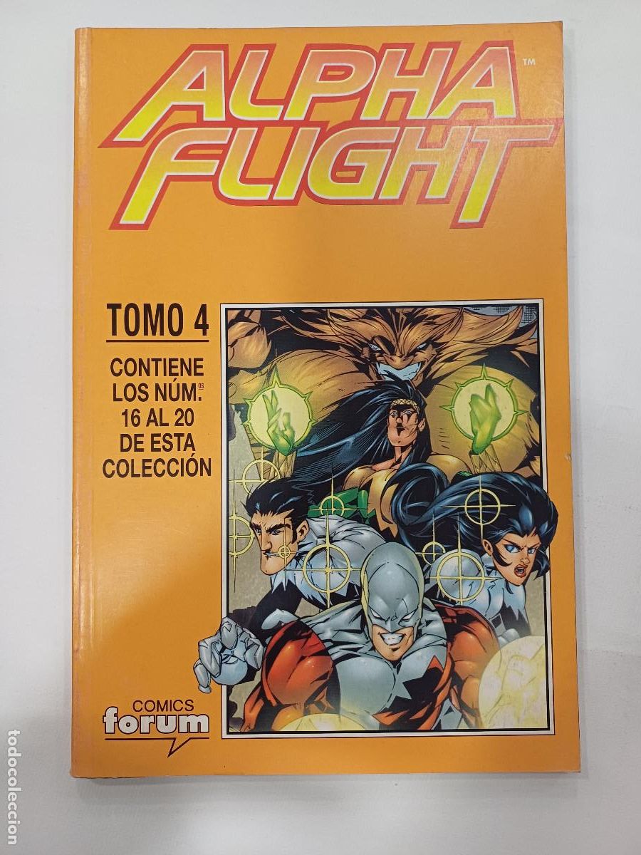 C&oacute;mics: ALPHA FLIGHT/VOL.2 COMPLETA/20 NUMEROS EN 4 TOMOS FORUM. - Foto 3
