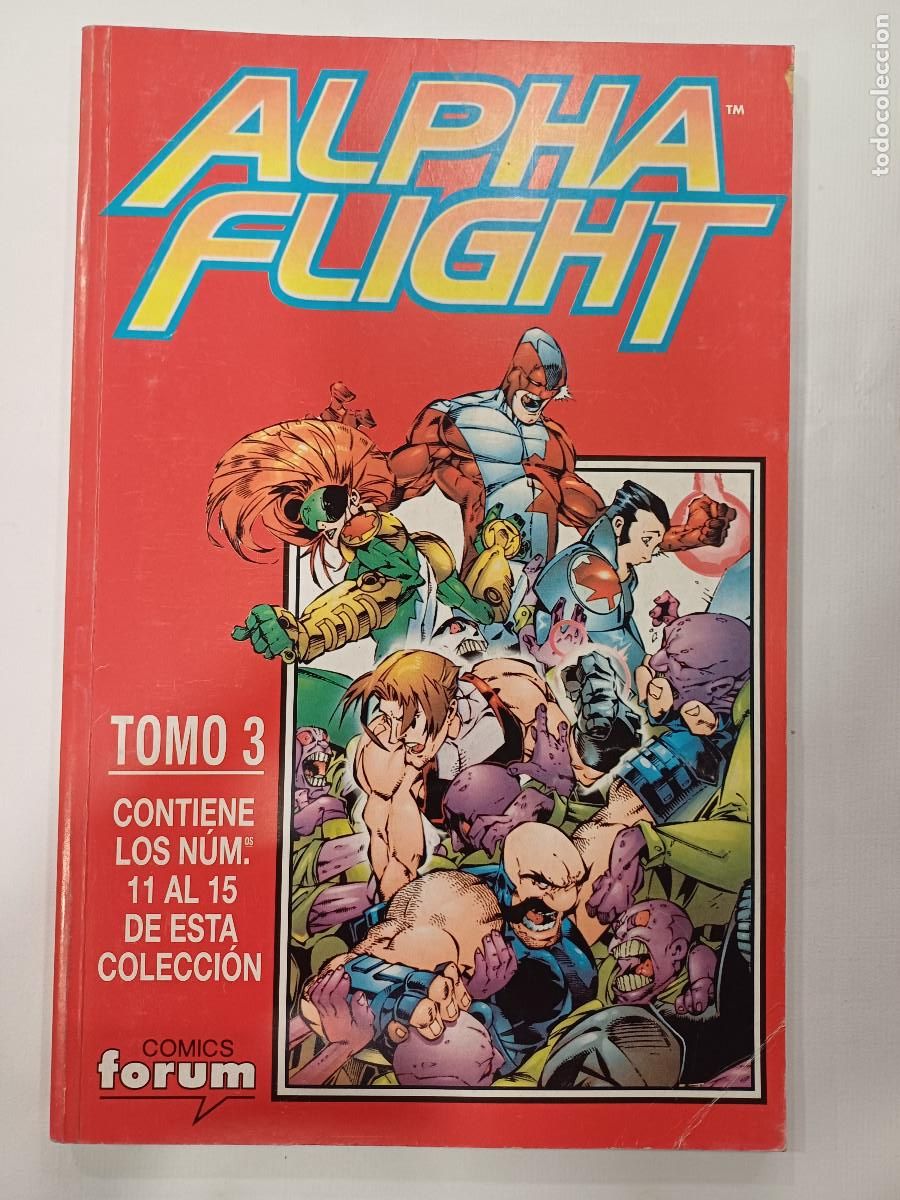 C&oacute;mics: ALPHA FLIGHT/VOL.2 COMPLETA/20 NUMEROS EN 4 TOMOS FORUM. - Foto 5
