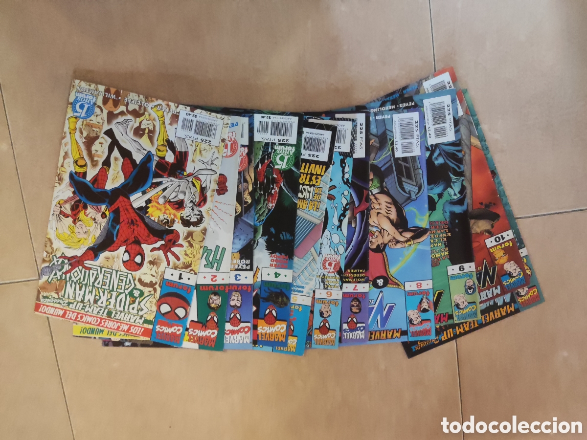 C&oacute;mics: Spiderman Marvel team Up vol.1 11 n&uacute;meros completa - Foto 1