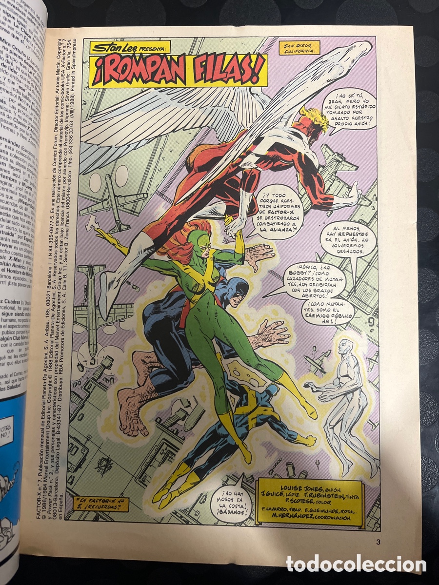 C&oacute;mics: FACTOR X VOL.1 N.7 ROMPAN FILAS ( 1988/1995 ) - Foto 3