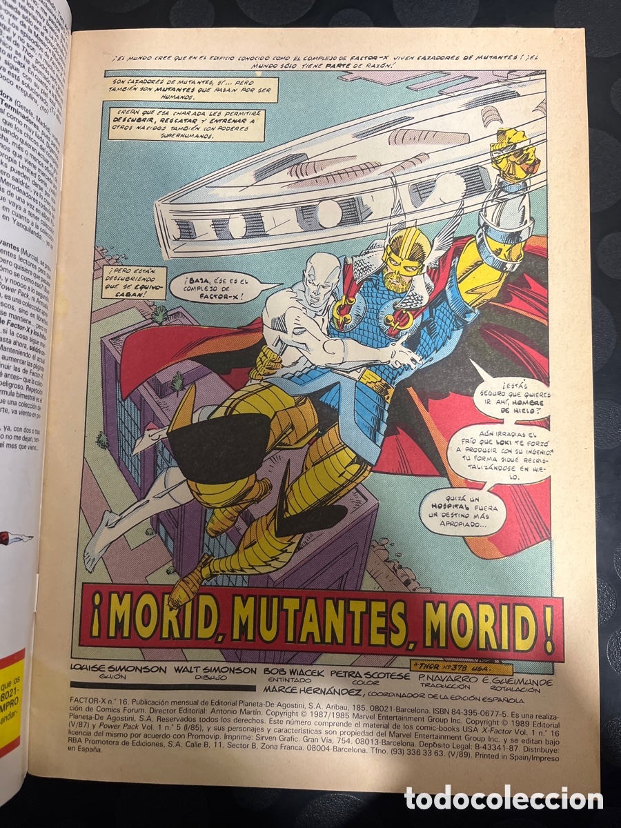 C&oacute;mics: FACTOR X VOL.1 N.16 MORID MUTANTES MORID ( 1988/1995 ) - Foto 3
