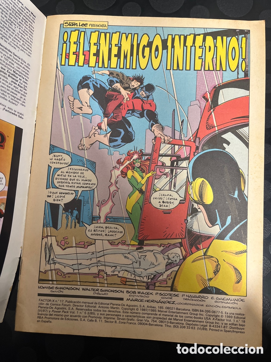 C&oacute;mics: FACTOR X VOL.1 N.17 EL ENEMIGO INTERNO ( 1988/1995 ) - Foto 3