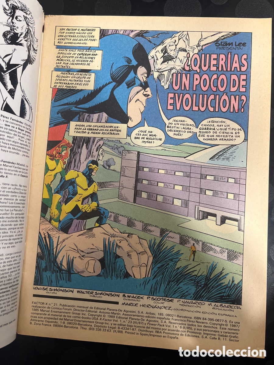 C&oacute;mics: FACTOR X VOL.1 N.21 QUER&Iacute;AS UN POCO DE EVOLUCI&Oacute;N ( 1988/1995 ) - Foto 3