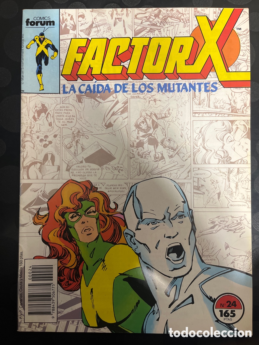C&oacute;mics: FACTOR X VOL.1 N.24 LA CA&Iacute;DA DE LOS MUTANTES ( 1988/1995 ) - Foto 1