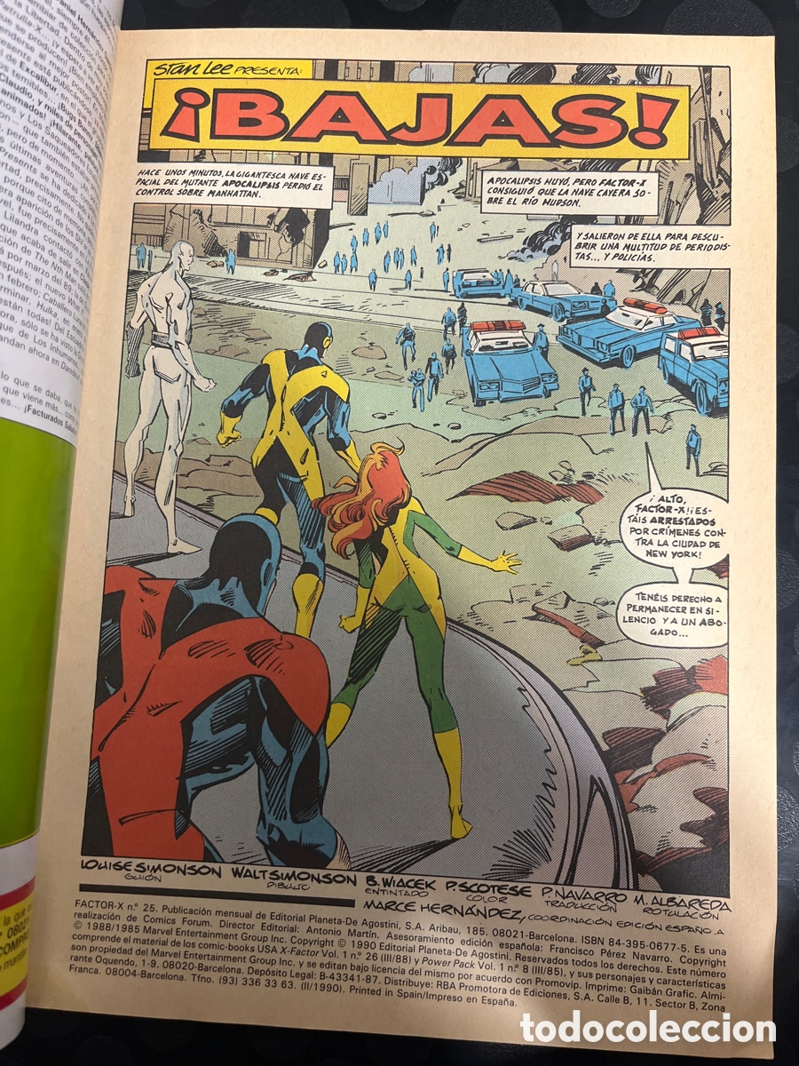 C&oacute;mics: FACTOR X VOL.1 N.25 LA CA&Iacute;DA DE LOS MUTANTES ( 1988/1995 ) - Foto 3