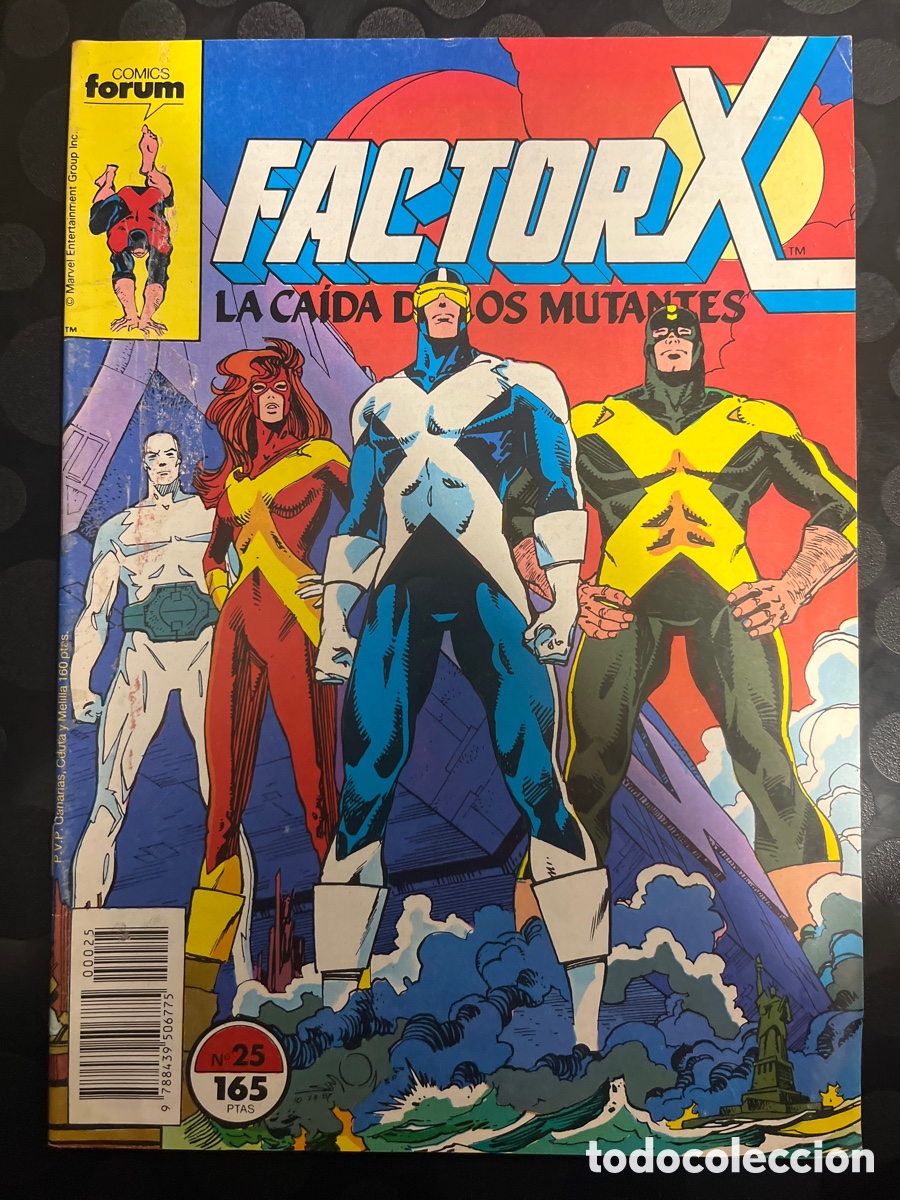 C&oacute;mics: FACTOR X VOL.1 N.25 LA CA&Iacute;DA DE LOS MUTANTES ( 1988/1995 ) - Foto 1