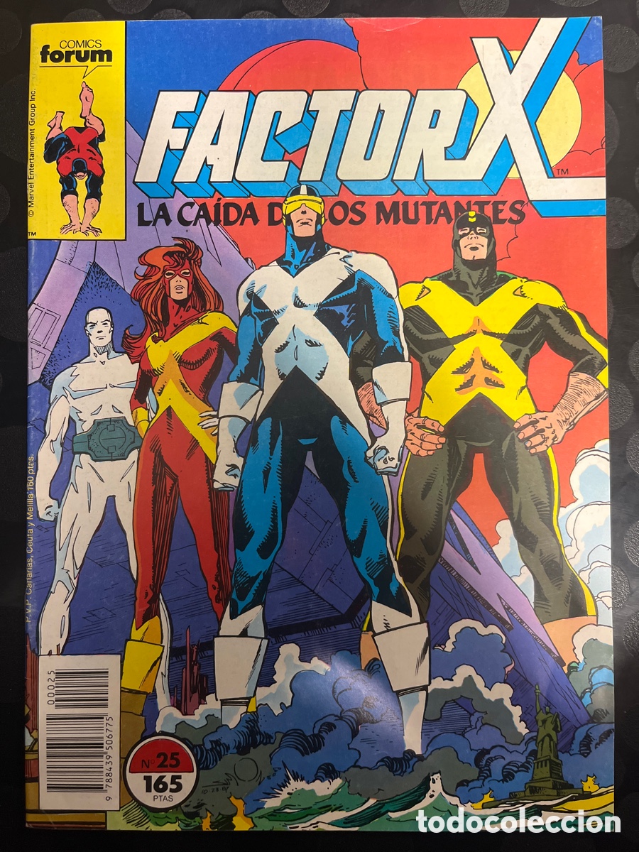 C&oacute;mics: FACTOR X VOL.1 N.25 LA CA&Iacute;DA DE LOS MUTANTES ( 1988/1995 ) - Foto 1