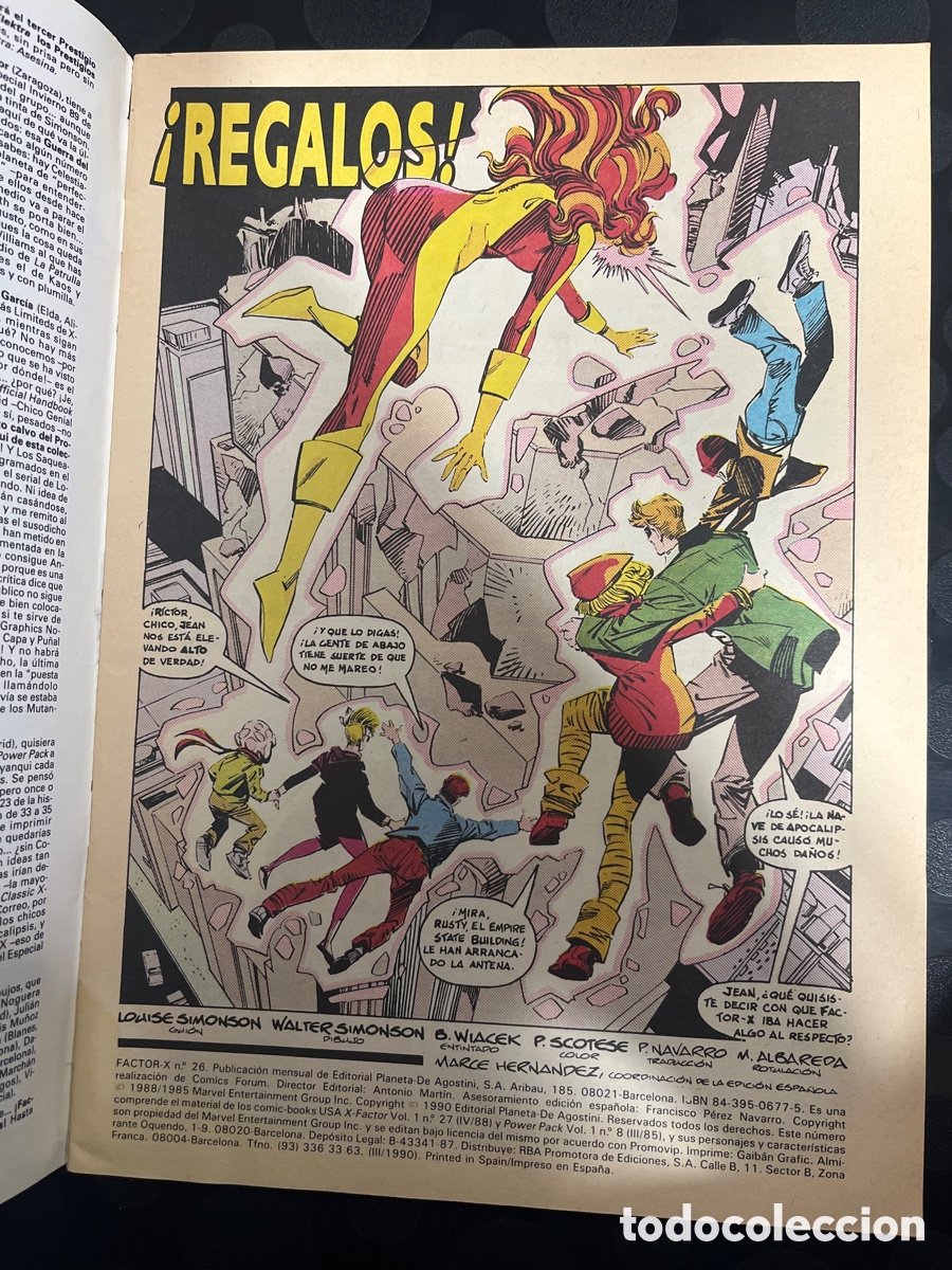 C&oacute;mics: FACTOR X VOL.1 N.26 REGALOS ( 1988/1995 ) - Foto 3