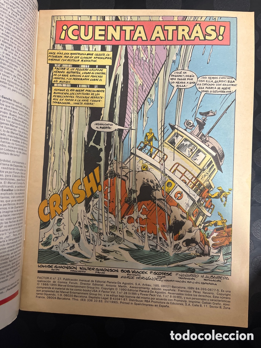 C&oacute;mics: FACTOR X VOL.1 N.27 CUENTA ATR&Aacute;S ( 1988/1995 ) - Foto 3