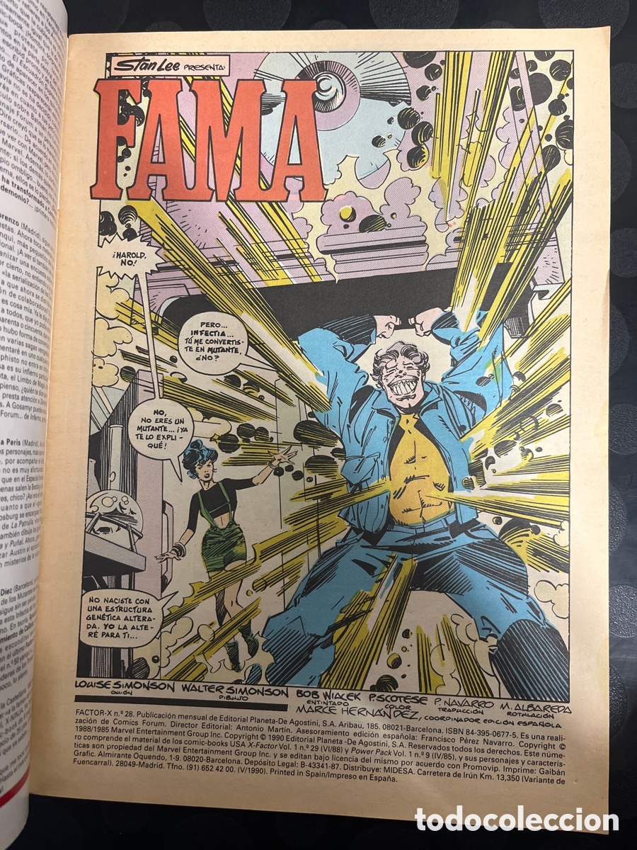 C&oacute;mics: FACTOR X VOL.1 N.28 FAMA ( 1988/1995 ) - Foto 3